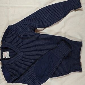 Brigade Quartermasters 'Woolly Pully' V-neck Sweater